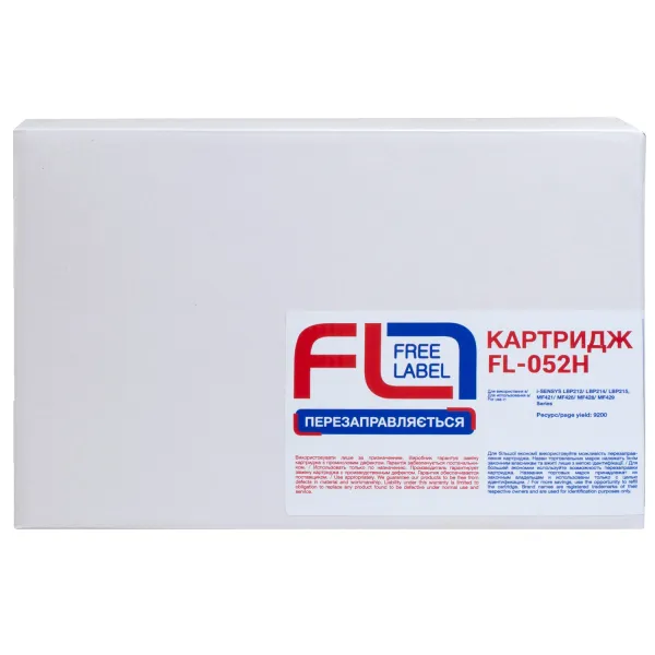 Картридж сумісний Canon 052 H Free Label (FL-052H) - Фото 2