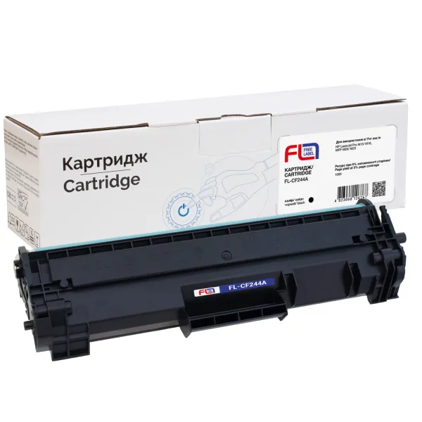 Картридж сумісний HP 44A (CF244A) Free Label (FL-CF244A) - Фото 3