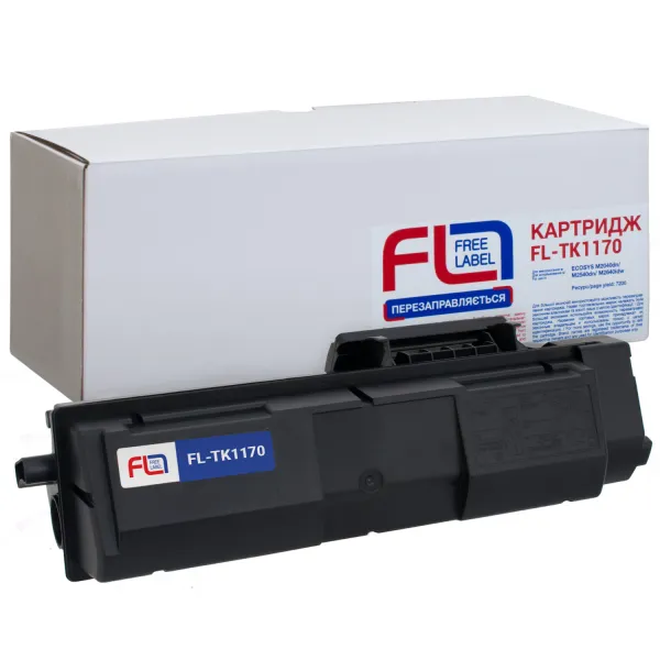 Тонер-картридж совместимый Kyocera Mita TK-1170 Free Label (FL-TK1170) - Фото 1