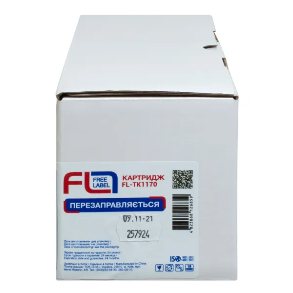Тонер-картридж совместимый Kyocera Mita TK-1170 Free Label (FL-TK1170) - Фото 2