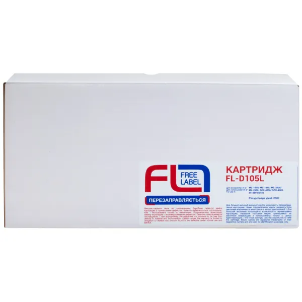 Картридж совместимый Samsung MLT-D105L (ML-1910) Free Label (FL-D105L) - Фото 1