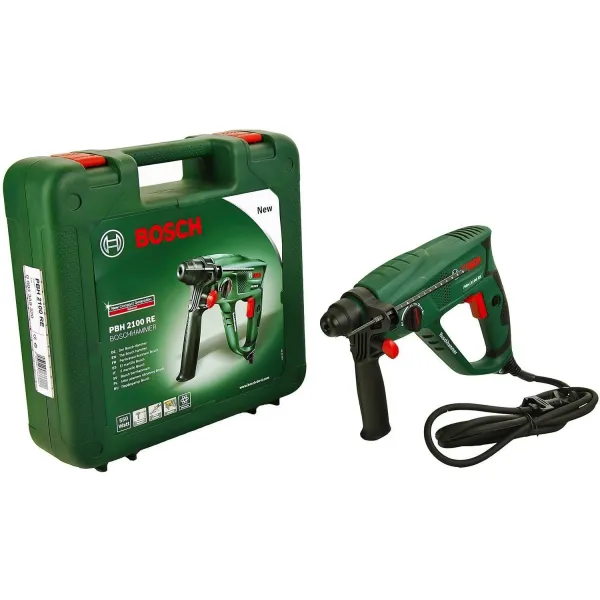 Перфоратор PBH 2100 RE Promoline SDS-Plus набор 6 буров, кейс Bosch (0.603.3A9.303) - Фото 2