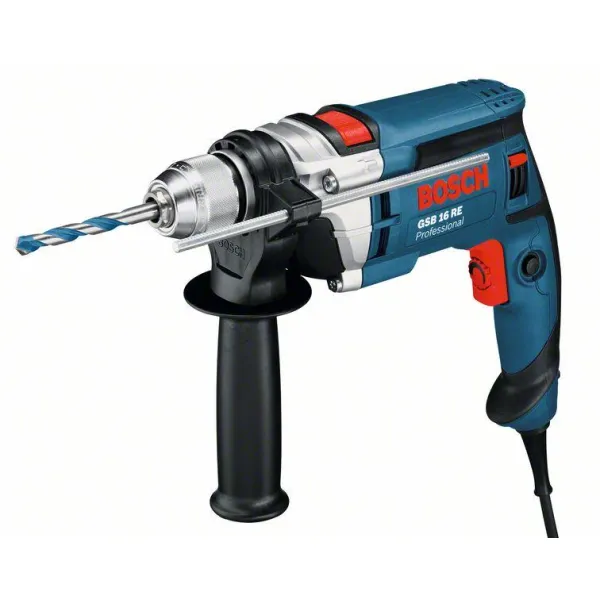 Дрель ударная GSB 16 RE + БЗП Bosch (0.601.14E.500)