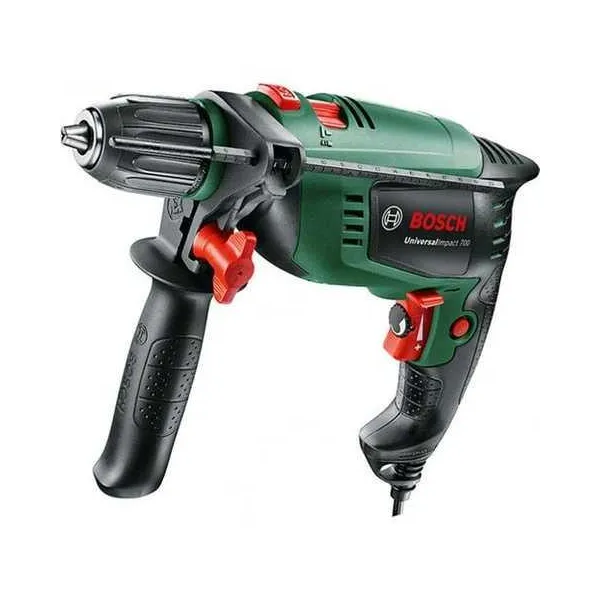 Дрель ударная UniversalImpact 700 X-line, набор сверл и бит, кейс Bosch (0.603.131.00F)