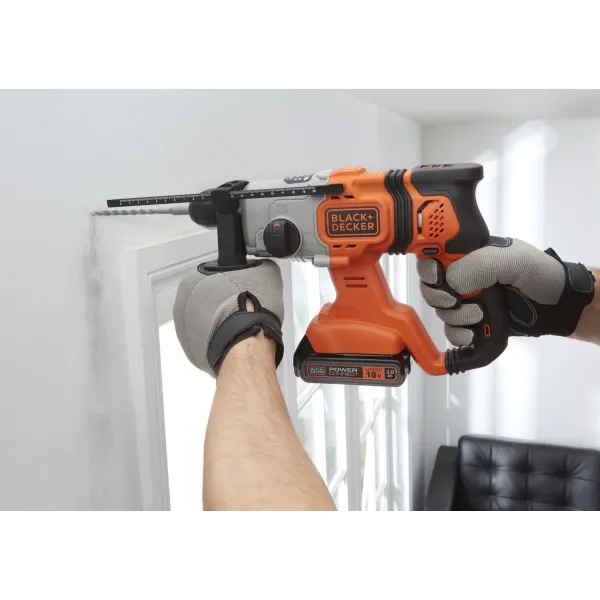 Перфоратор акумуляторний BCD900D1S, SDS-Plus, сумка BLACK+DECKER (BCD900D1S) - Фото 5