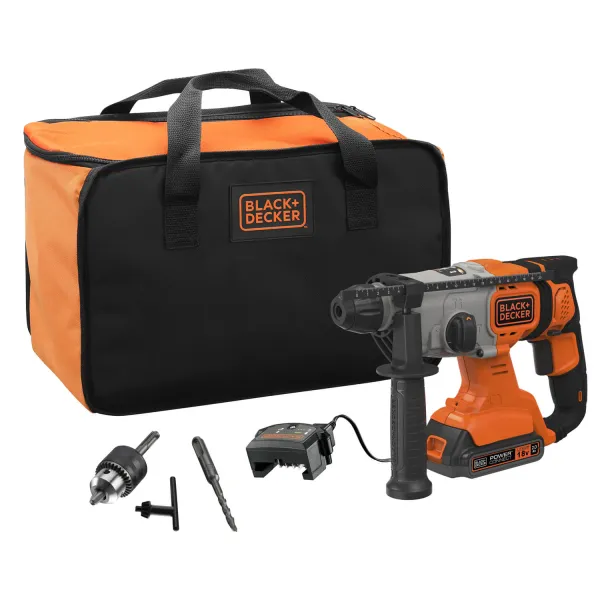 Перфоратор акумуляторний BCD900D1S, SDS-Plus, сумка BLACK+DECKER (BCD900D1S) - Фото 17