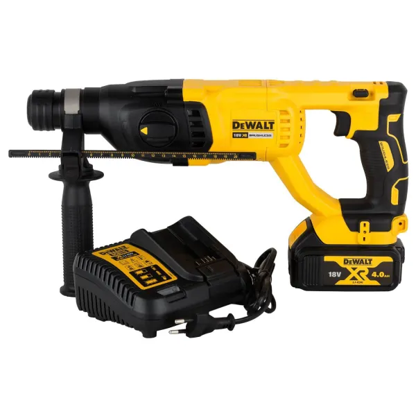Перфоратор аккумуляторный бесщеточный DCH133M1, SDS-Plus, кейс DeWALT (DCH133M1) - Фото 12