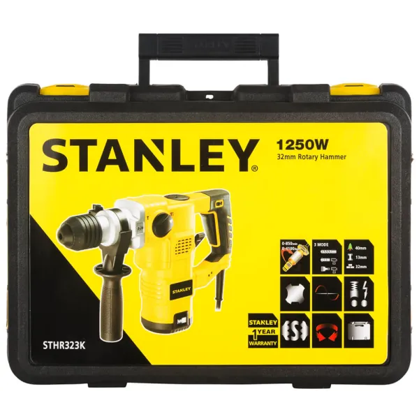 Перфоратор STHR323K, SDS-Plus, кейс STANLEY (STHR323K) - Фото 7