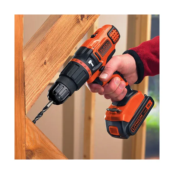 Шуруповерт-дрель BDCH188N, без аккумулятора и зарядного устройства BLACK+DECKER (BDCH188N) - Фото 1