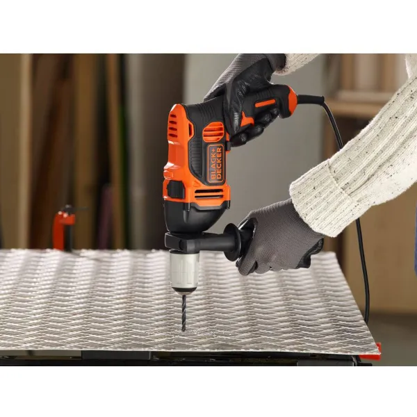 Дрель ударная BEH850 BLACK+DECKER (BEH850) - Фото 4