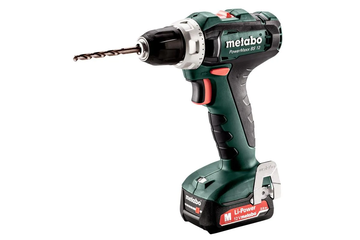 Шуруповерт-дрель PowerMaxx BS 12, ЗУ SC-30, кейс МС05 Metabo (601036500) - Фото 2