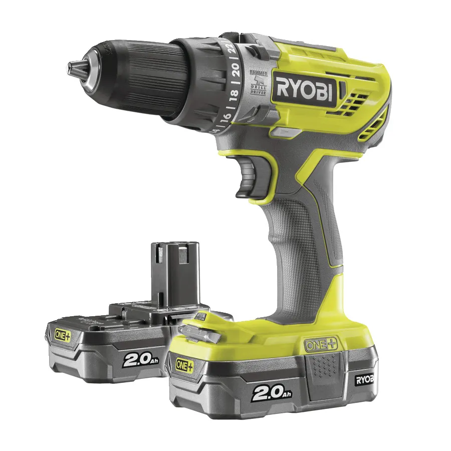 Шуруповерт аккумуляторный R18DD3-220S,сумка Ryobi (5133003348) - Фото 2