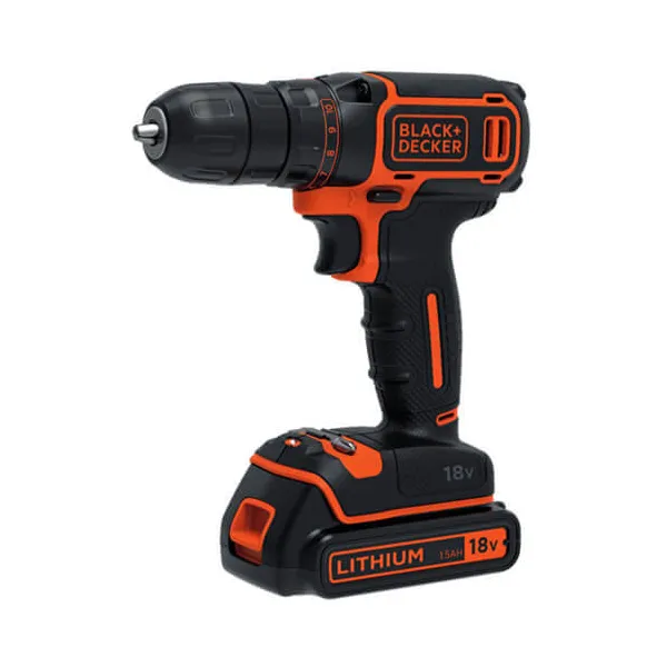 Шуруповерт-дрель аккумуляторный BDCDC18B BLACK+DECKER (BDCDC18B) - Фото 2
