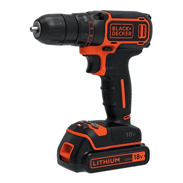 Шуруповерт-дрель аккумуляторный BDCDC18KB BLACK+DECKER (BDCDC18KB)