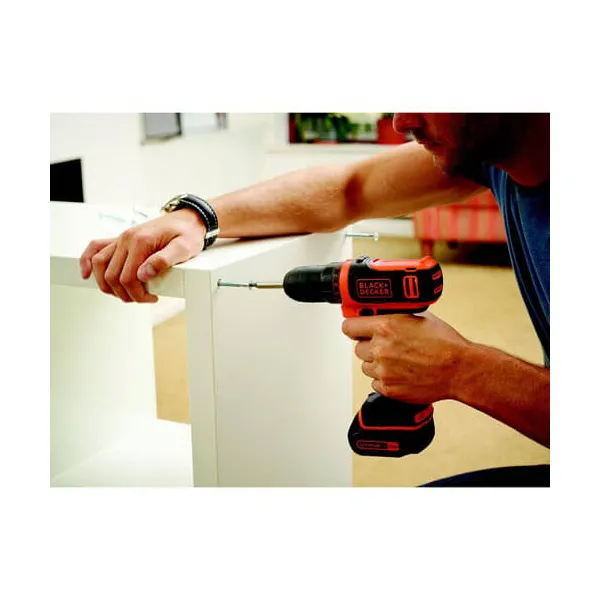 Шурупокрут-дриль акумуляторний BDCDD12 BLACK+DECKER (BDCDD12) - Фото 1