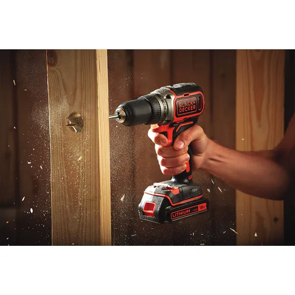 Шурупокрут-дриль акумуляторний BL186KB BLACK+DECKER (BL186KB) - Фото 2