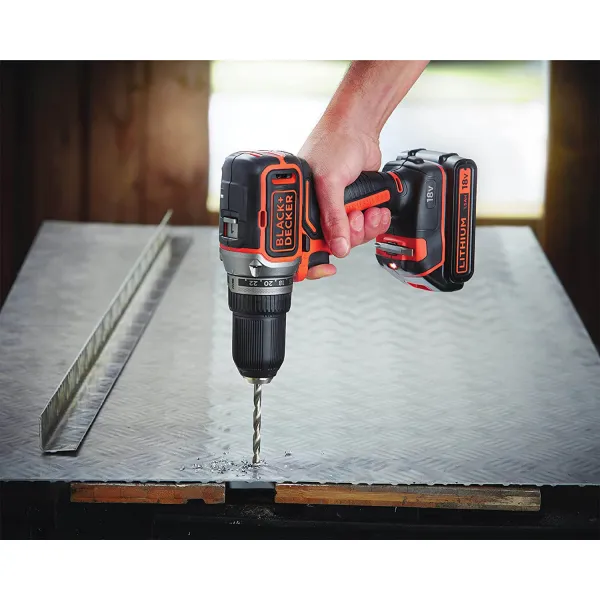 Шурупокрут-дриль акумуляторний BL186KB BLACK+DECKER (BL186KB) - Фото 3