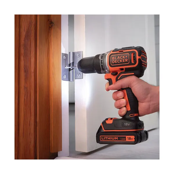 Шурупокрут-дриль акумуляторний BL186KB BLACK+DECKER (BL186KB) - Фото 4