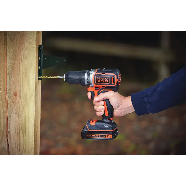 Шурупокрут-дриль акумуляторний BL186KB BLACK+DECKER (BL186KB) - Фото 6
