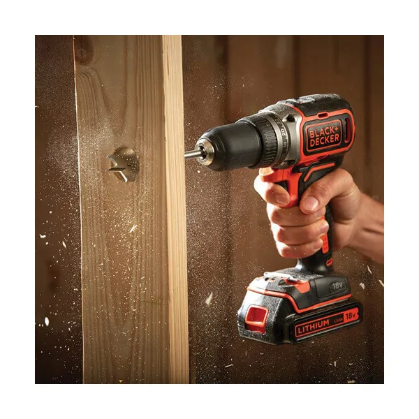 Шурупокрут-дриль акумуляторний BL186KB BLACK+DECKER (BL186KB) - Фото 7