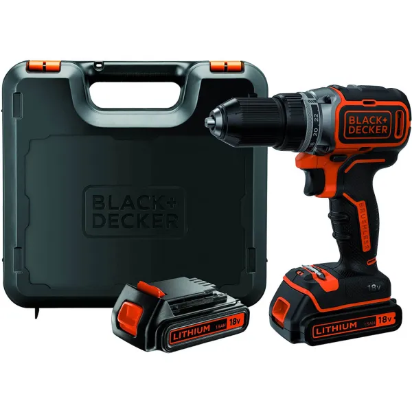 Шурупокрут-дриль акумуляторний BL186KB BLACK+DECKER (BL186KB) - Фото 11