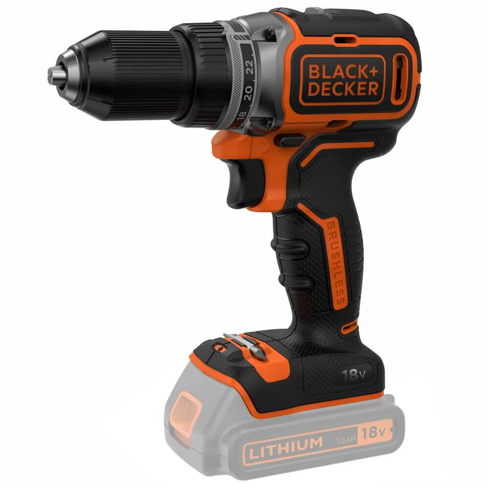 Шуруповерт-дрель аккумуляторный BL186N BLACK+DECKER (BL186N) - Фото 1