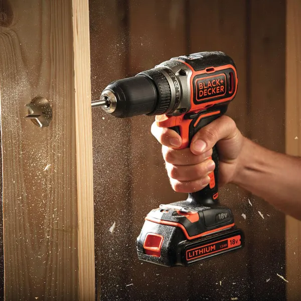 Шурупокрут-дриль акумуляторний BL186N BLACK+DECKER (BL186N) - Фото 1