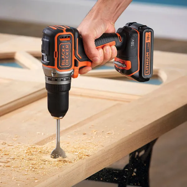 Шурупокрут-дриль акумуляторний BL186N BLACK+DECKER (BL186N) - Фото 2