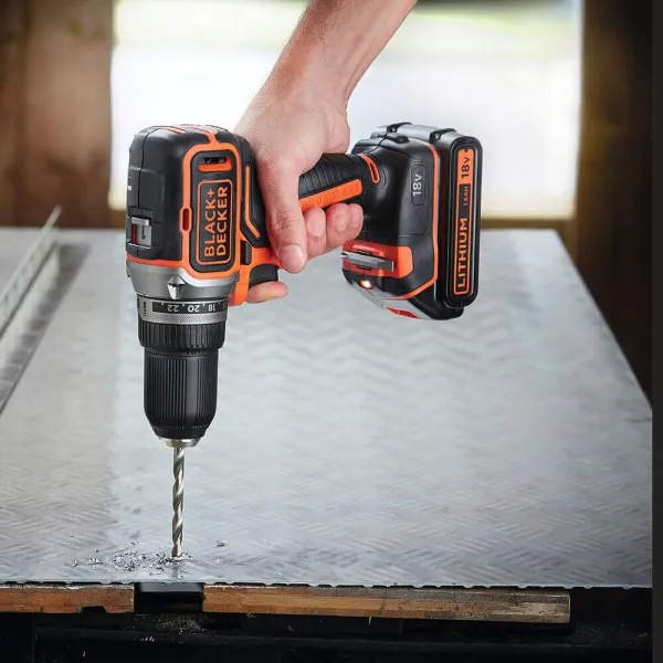 Шурупокрут-дриль акумуляторний BL186N BLACK+DECKER (BL186N) - Фото 4