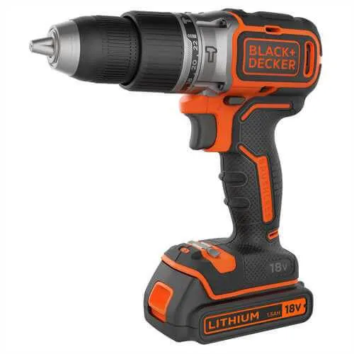 Шуруповерт-дрель аккумуляторный ударный BL188KB BLACK+DECKER (BL188KB) - Фото 3