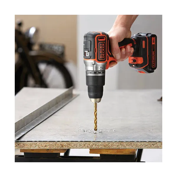 Шурупокрут-дриль акумуляторний ударний BL188KB BLACK+DECKER (BL188KB) - Фото 1