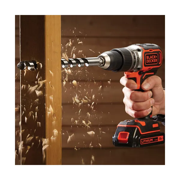 Шурупокрут-дриль акумуляторний ударний BL188KB BLACK+DECKER (BL188KB) - Фото 4