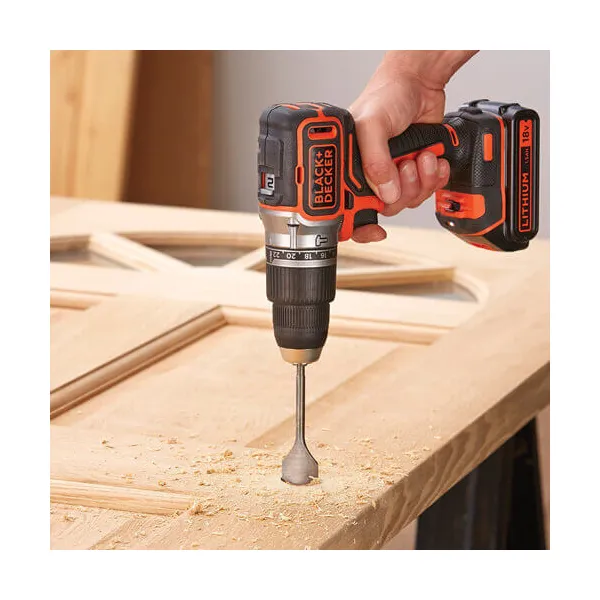 Шурупокрут-дриль акумуляторний ударний BL188KB BLACK+DECKER (BL188KB) - Фото 6