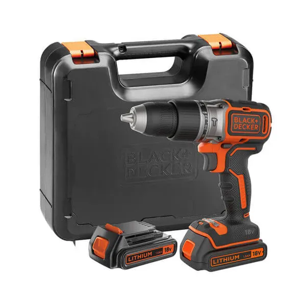 Шурупокрут-дриль акумуляторний ударний BL188KB BLACK+DECKER (BL188KB) - Фото 2