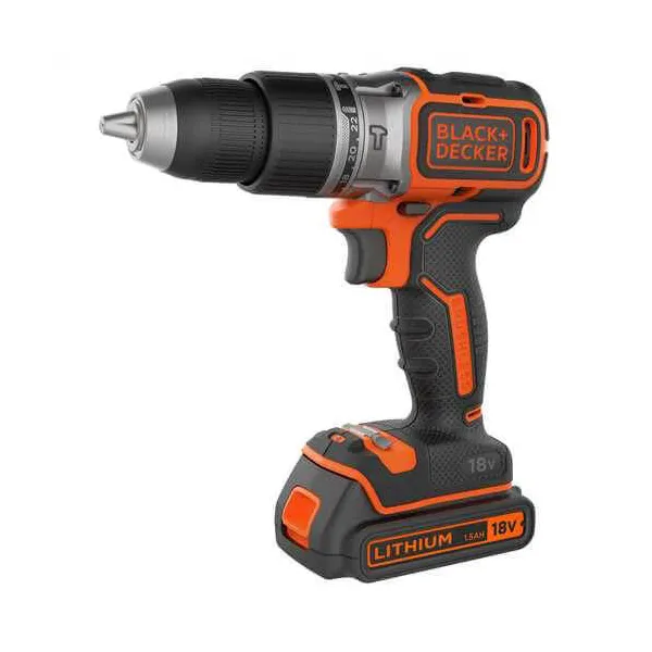 Шуруповерт-дрель аккумуляторный ударный BL188KB BLACK+DECKER (BL188KB) - Фото 8