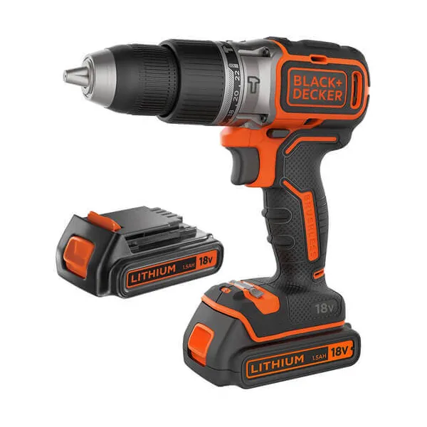 Шурупокрут-дриль акумуляторний ударний BL188KB BLACK+DECKER (BL188KB) - Фото 5