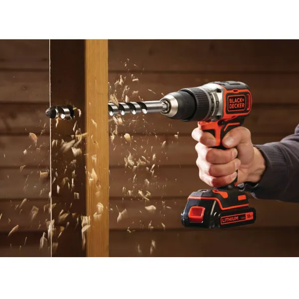 Шурупокрут-дриль акумуляторний ударний BL188N BLACK+DECKER (BL188N) - Фото 1