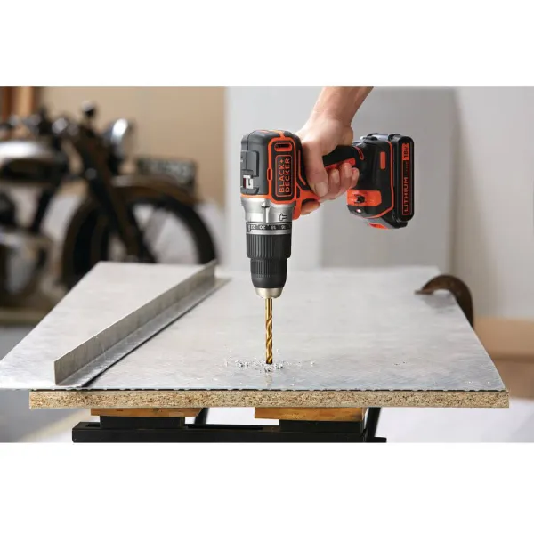 Шурупокрут-дриль акумуляторний ударний BL188N BLACK+DECKER (BL188N) - Фото 5