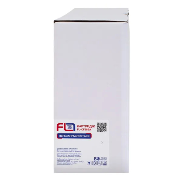 Картридж сумісний HP 89A (CF289A) без чипа Free Label (FL-CF289A) - Фото 1