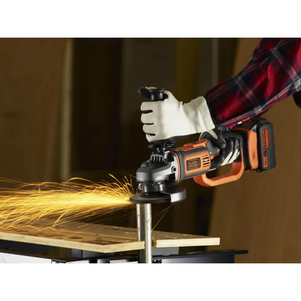 Шлифмашина угловая BCG720M1 BLACK+DECKER (BCG720M1) - Фото 5