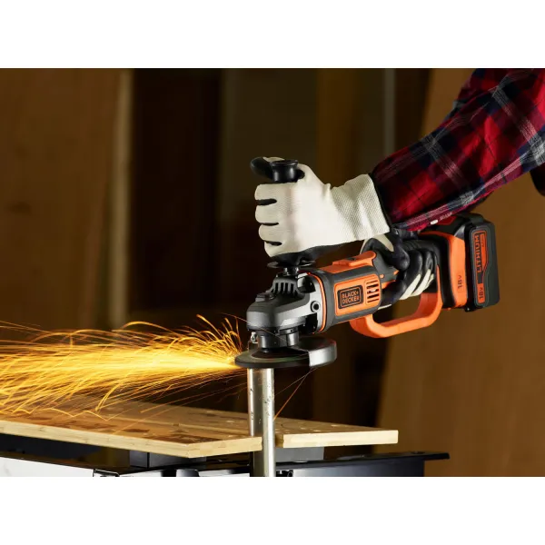 Шлифмашина угловая BCG720N BLACK+DECKER (BCG720N) - Фото 7