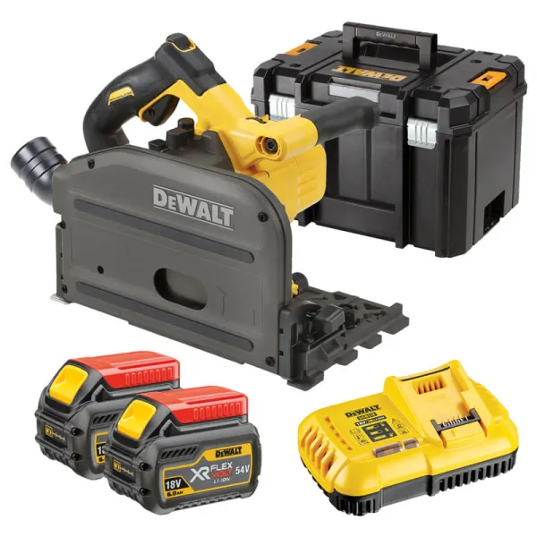 Пила дисковая погружная аккумуляторная DCS520T2, сумка TSTAK DeWALT (DCS520T2) - Фото 8