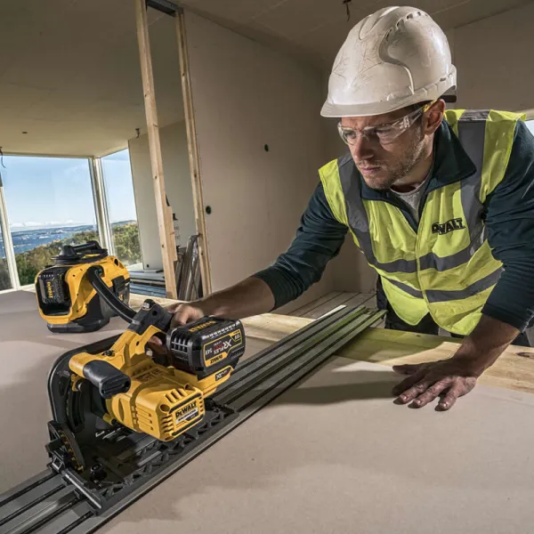 Пила дисковая погружная аккумуляторная DCS520T2, сумка TSTAK DeWALT (DCS520T2) - Фото 6