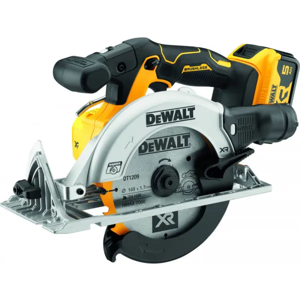 Пила дисковая аккумуляторная DCS565P2, сумка TSTAK DeWALT (DCS565P2) - Фото 1