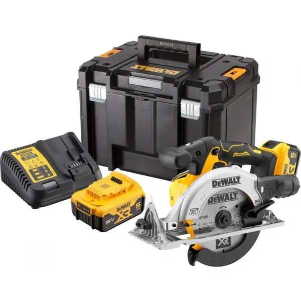 Пила дисковая аккумуляторная DCS565P2, сумка TSTAK DeWALT (DCS565P2) - Фото 11