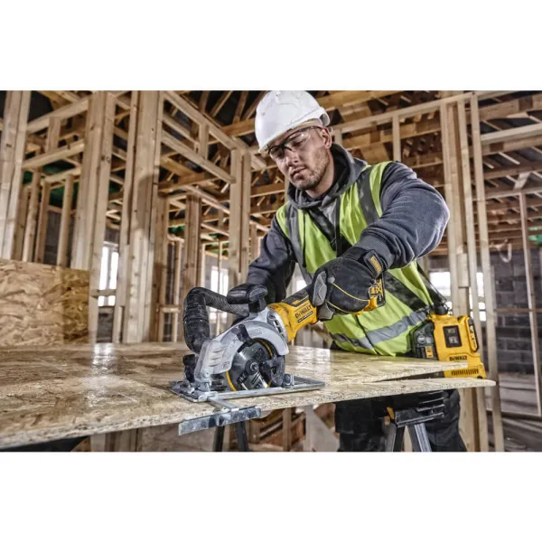 Пила дисковая аккумуляторная DCS571NT, сумка TSTAK DeWALT (DCS571NT) - Фото 4