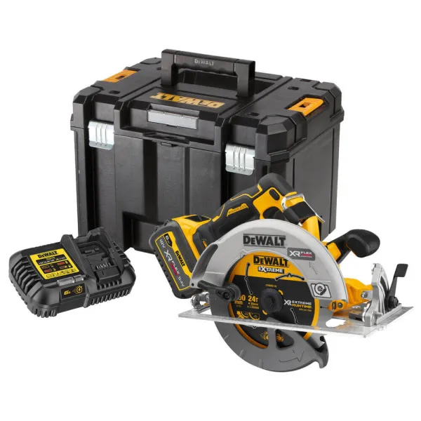 Пила дисковая аккумуляторная безщіткова DCS573T1, сумка TSTAK DeWALT (DCS573T1)