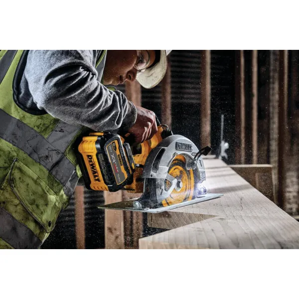 Пила дисковая аккумуляторная безщіткова DCS573T1, сумка TSTAK DeWALT (DCS573T1) - Фото 13
