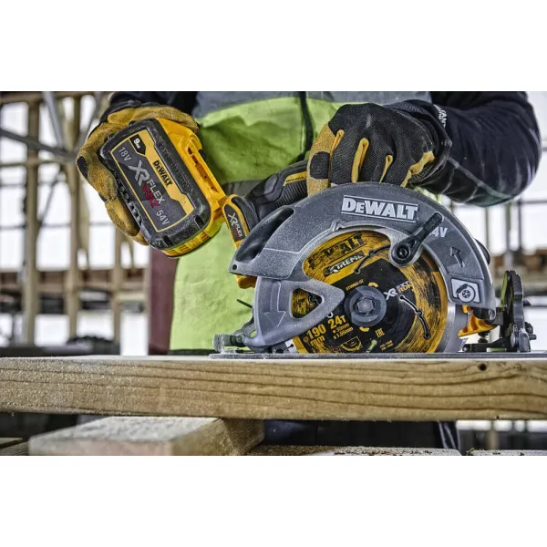 Пила дисковая аккумуляторная DCS578X2, сумка TSTAK DeWALT (DCS578X2) - Фото 7