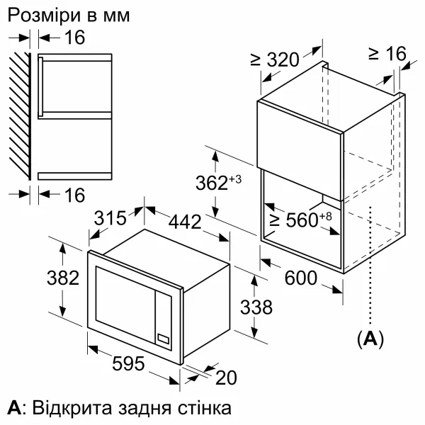 Печь микроволновая встраиваемая BFL623MC3 Bosch (BFL623MC3) - Фото 5